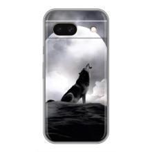 Чехол с Волком на Google Pixel 8A – Волк и луна