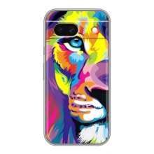 Чехол со Львом для Google Pixel 8A (VPrint) (Яркий Лев)