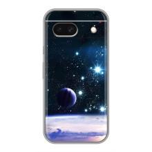 Чехол (ТПУ) с планетами на Google Pixel 8A – Космический вид