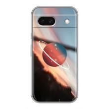 Чехол (ТПУ) с планетами на Google Pixel 8A – Сатурн