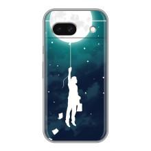 Чехол (ТПУ) с планетами на Google Pixel 8A – To The moon