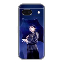 Чехлы Венсдей на Google Pixel 8A Уэнсдей (AlphaPrint) (Уэнздей с зонтом)