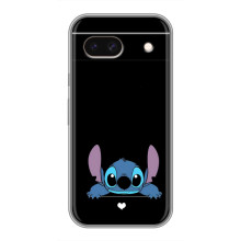 Чехол с принтом Стич на Google Pixel 8A (Стич на черном)