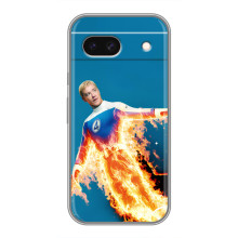 Чехол с принтом Фантастическая четверка для Google Pixel 8A – Человек-Факел