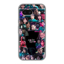 Чехол Гра в кальмара для Google Pixel 8A – Коллаж игры кальмара