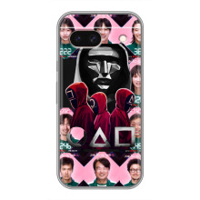 Чехол Гра в кальмара для Google Pixel 8A – Персонажи игры кальмара