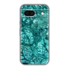 Мраморный чехол на Google Pixel 8A (VPrint) (Зеленый мрамор)