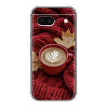 Чехол с уникальным дизайном «Осень с кофе» для Google Pixel 8A – Кофе на пледе