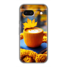 Чехол с уникальным дизайном «Осень с кофе» для Google Pixel 8A – Кофе с жёлтым