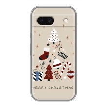 Рождественские Чехлы для Google Pixel 8A (VPrint) (Merry Christmas)