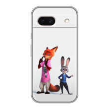 Силиконовый чехол с принтом Зоотрополіс для Google Pixel 8A – Джуди и Ник