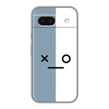 Силиконовые Чехлы (смешные стикеры) для Google Pixel 8A – Серо-белый
