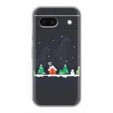 Силиконовый бампер на рождество для Google Pixel 8A – Город зимний