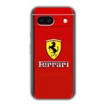 Силиконовый бампер с картинкой машины на Google Pixel 8A – Ferrari Logo