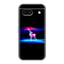 Силиконовый бампер с картинкой животных для Google Pixel 8A (Яркий олень)