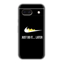 Силиконовый Чехол на Google Pixel 8A с картинкой Nike – Later