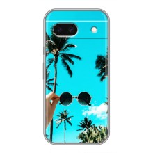 Силиконовый чехол с КАРТИНКАМИ лето для Google Pixel 8A (AlphaPrint) (Взгляд лето)
