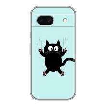 Силиконовый чехол с котиком для Google Pixel 8A – Падающий кот