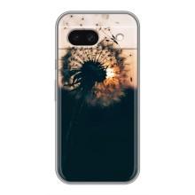 Силиконовый Чехол с одуванчиками на Google Pixel 8A – Красивый одуванчик
