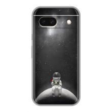 Силиконовый Чехол с принтом "Космонавты" на Google Pixel 8A – Космонавт романтик