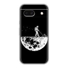 Силиконовый Чехол с принтом "Космонавты" на Google Pixel 8A – Космонавт