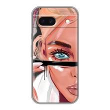 Силіконовый Чохол на Google Pixel 8A з картинкой Модных девушек – Дівчина та вії