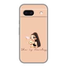 Силіконовый Чохол на Google Pixel 8A з картинкой Модных девушек – З собакою
