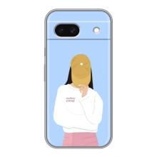 Силіконовый Чохол на Google Pixel 8A з картинкой Модных девушек – Жовта кепка