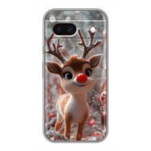 Яркий чехол для Google Pixel 8A с Зимними Оленятами