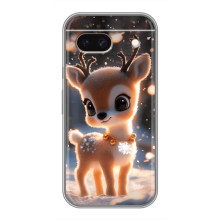 Яркий чехол для Google Pixel 8A с Зимними Оленятами – Оленёнок