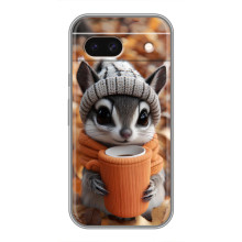 Печатный чехол «Зверята с кофе» для Google Pixel 8A