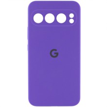 Чехол Silicone Cover Lakshmi Full Camera (AAA) with Logo для Google Pixel 9 Pro XL – Фиолетовый