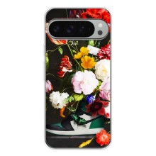 Брендновые Чехлы для Google Pixel 9 Pro XL - (PREMIUMPrint) – Nike цветы