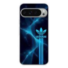 Чехлы Адидас для Google Pixel 9 Pro XL (AlphaPrint) (Синий Адидас)