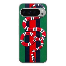 Чехлы ГУЧЧИ для Пиксель 9 Про ХЛ (AlphaPrint) (Gucci змия)