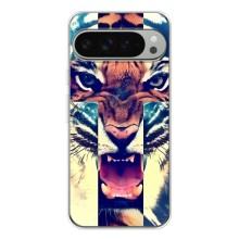 Чехлы с изображением разных животных для Google Pixel 9 Pro XL (Яркий Тигр)