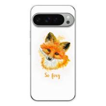Чехлы с картинкой Лисички для Google Pixel 9 Pro XL (VPrint) (Девочка Лиса)