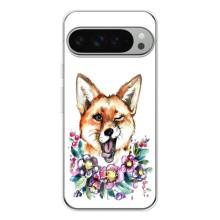 Чехлы с картинкой Лисички для Google Pixel 9 Pro XL (VPrint) (Веселая лисичка)