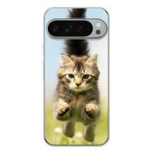 Чехлы с Котиками для Google Pixel 9 Pro XL (VPrint) (Прыжок кота)