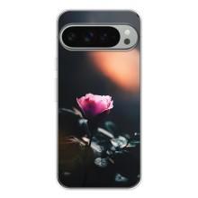 Чехлы с принтом Розочки для Google Pixel 9 Pro XL – Цветок ночной
