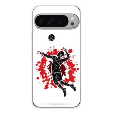 Чехлы с принтом Спортивная тематика для Google Pixel 9 Pro XL (Волейболист)