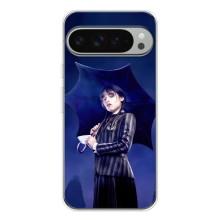 Чохол з картинкою Венсдей на Google Pixel 9 Pro XL – Венсдей з парасолькою