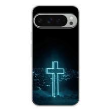 Чехол для Google Pixel 9 Pro XL (AlphaPrint) - (Христианские) (Крест и город)