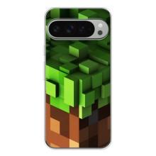 Чехол Майнкрафт на Google Pixel 9 Pro XL (AlphaPrint) Minecraft (текстура Майнкрафт)