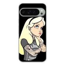 Чехол с печатью для Google Pixel 9 Pro XL - (Мода) (AlphaPrint) (Девочка в тату)