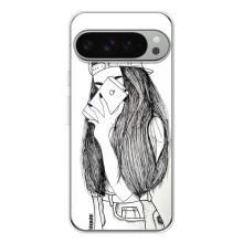 Чехол с печатью для Google Pixel 9 Pro XL - (Мода) (AlphaPrint) (Фото девочки)