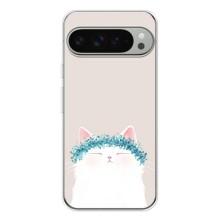 Чехол на тематику: Коты для Google Pixel 9 Pro XL – Белый котик