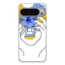Чехол на Google Pixel 9 Pro XL Украинский дизайн – Украинка на всю голову