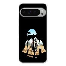 Силиконовый чехол с картинкой "Герой Pubg" на Google Pixel 9 Pro XL – Пубг мен