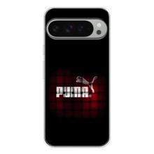 Чехол с Брендами одежды на Пиксель 9 Про ХЛ – PUMA стиль